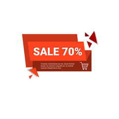 Special Offer Discount Sale Shopping Banner Flat Vector Illustration