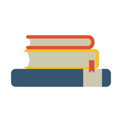 Book icon. School education supply and object theme. Isolated design. Vector illustration