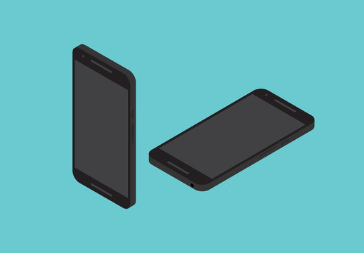 Illustrazioni dispositivi mobili neri