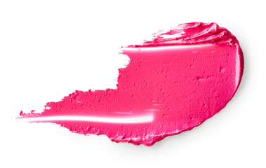 Obraz na płótnie Canvas Smudged pink lipstick