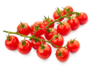 Tomatoes with drops of water