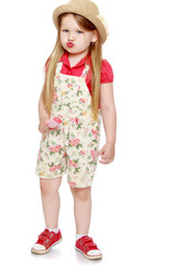 Girl eating ice cream