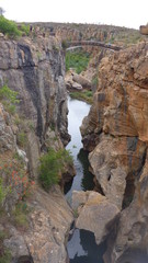 Brücke über Schlucht in Südafrika