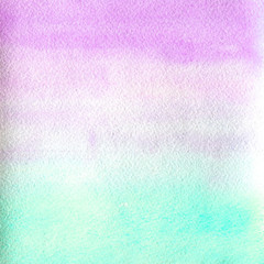 watercolor texture transparent marble pink and blue color. watercolor abstract background. horizontal gradient.