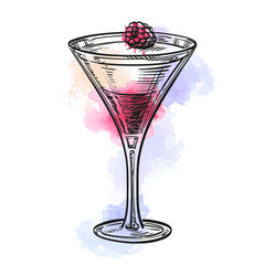 Panna cotta with rasberry