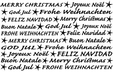 Merry Christmas multilingual 