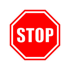 Vector stop sign