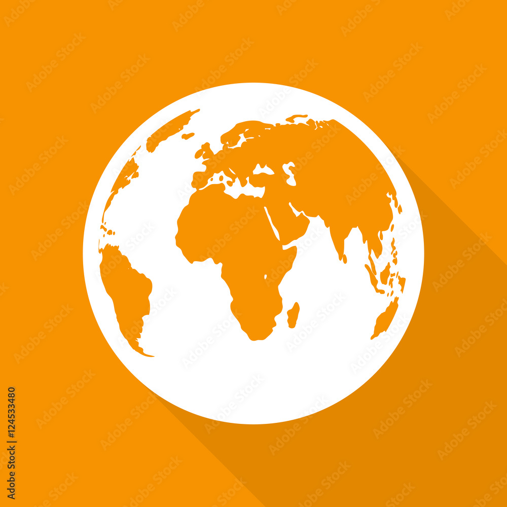 Canvas Prints planet earth icon. vector illustration.