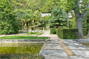  The pond in the Park of the Yusupov Palace.