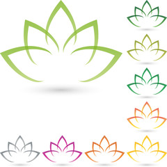 Blätter, Blume, Heilpraktiker, Natur, Logo