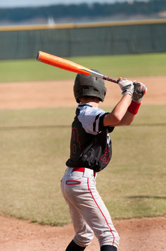 American teen baseball batter