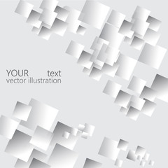 White geometric background