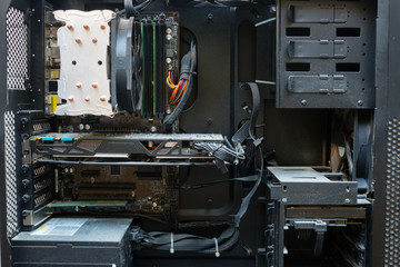 dust on the computer hardware