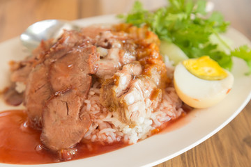 Red pork and Rice