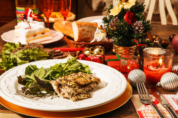 クリスマスの食卓