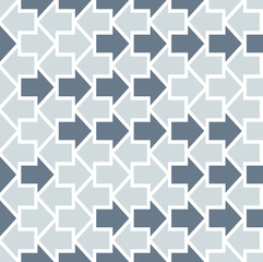 Arrows seamless pattern. Abstract geometric texture with arrow shapes. Vector eps8 illustration.