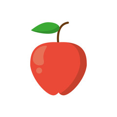 Apple icon. Fruit healthy and organic food theme. Isolated design. Vector illustration