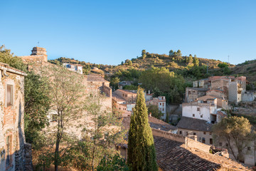 Obraz premium Torroja del Priorat is a small but significant village in the province of Priorat. The small town, named after a red tower, is mentioned already documentary 1270. The Priorat is famous of its wine