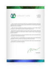 Visual identity with letter logo elements bright gradients blend