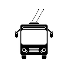tram vehicle icon. transportation travel and trip theme. Isolated design. Vector illustration