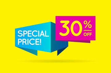 Sale Sign Banner Poster ready for Web and Print. Vector. Super,