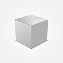 White Box 3D Illustration 3D Isolated on White Background