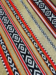Arabian Sadu Rug Weaving Patterns Closeup - obrazy, fototapety, plakaty