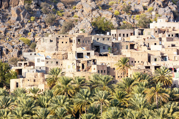 Old Village Misfah in the mountains of Sultanate Oman