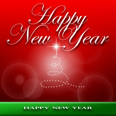 Greeting card or gift card for Happy New Year celebration