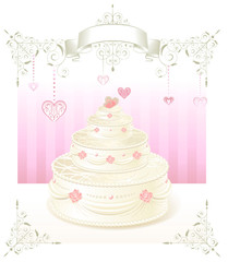 celebration card with cake.