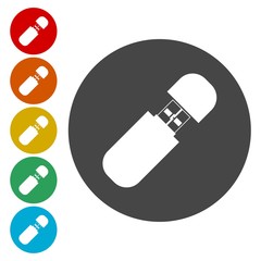 Usb Stick sign icon. Usb flash drive button 