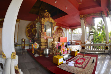 view Wat Khunaram temple in samui