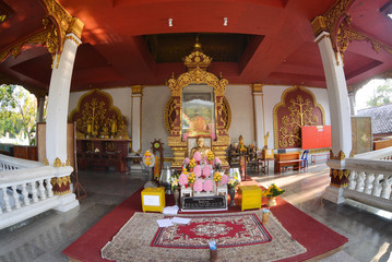 view Wat Khunaram temple in samui