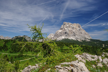 Fototapeta premium view of the Dolomites