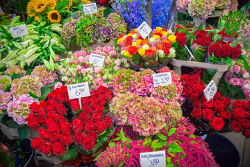 Flower shop in Paris, France