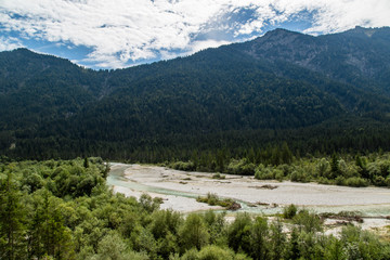 Wilde Isar bei Wallgau, Bayerisch Kanada, Sommer