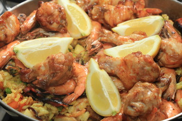 Fresh made paella