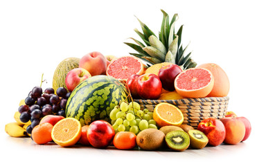 Naklejka na ściany i meble Composition with assorted fruits