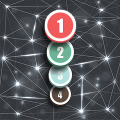 Communication lines concept background template infographics