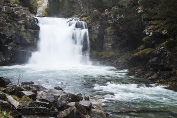 Waterfall, Ordesa National Park, Aragon, Spain