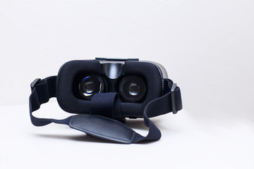 Virtual reality smart-phone headset concept at home