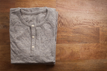 grey henley shirt casual life style
