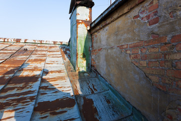 прекрасный вид с крыш Санкт-Петербурга в центре города 