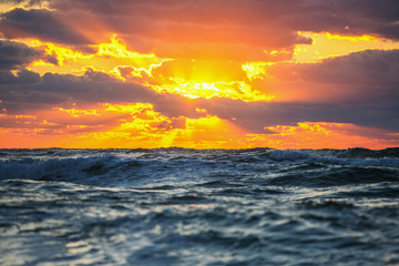 Beautiful cloudscape over the sea