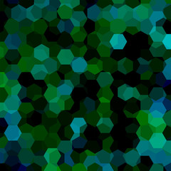 Fototapeta na wymiar Abstract background consisting of green, black hexagons. Geometric design for business presentations or web template banner flyer. Vector illustration