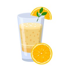Glass of orange juice