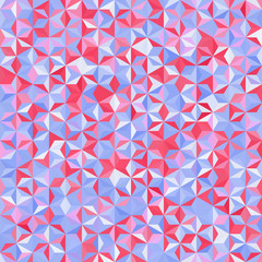 Abstract seamless background consisting of triangles. Geometric design for business presentations or web template banner flyer. Vector illustration. Pink, blue, purple colors