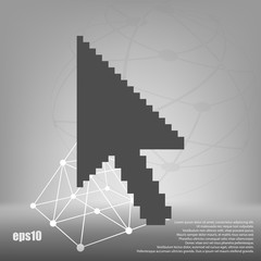 Vector arrow cursor icon