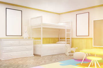 Child's room with two posters