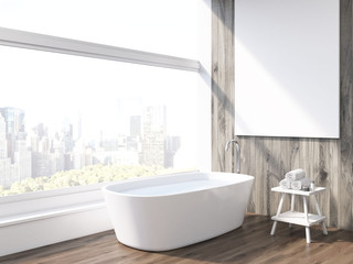 Bath tub and panoramic window